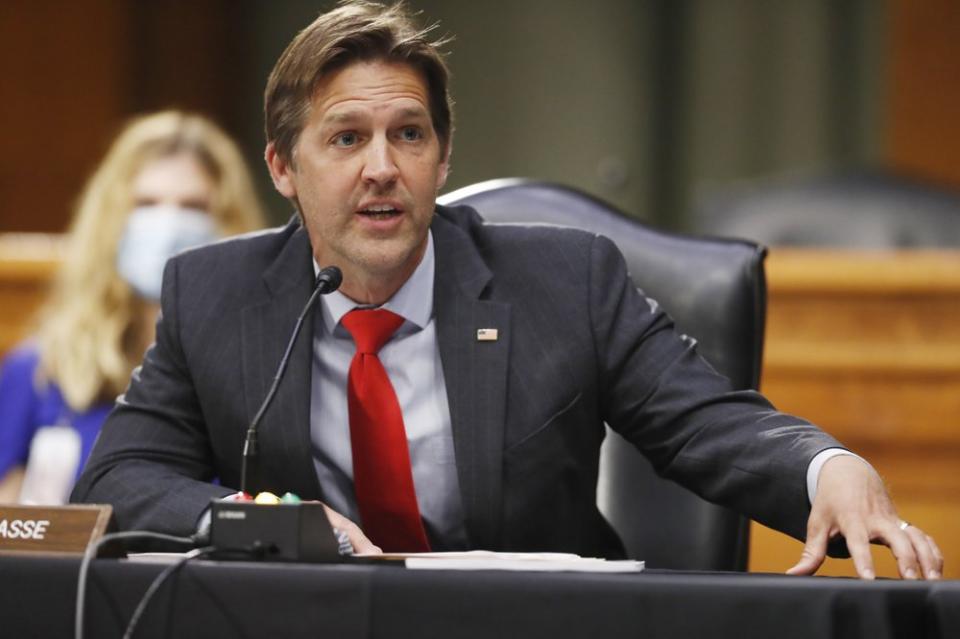 Sen. Ben Sasse in the Senate — Photo by Andrew Harnik / AP