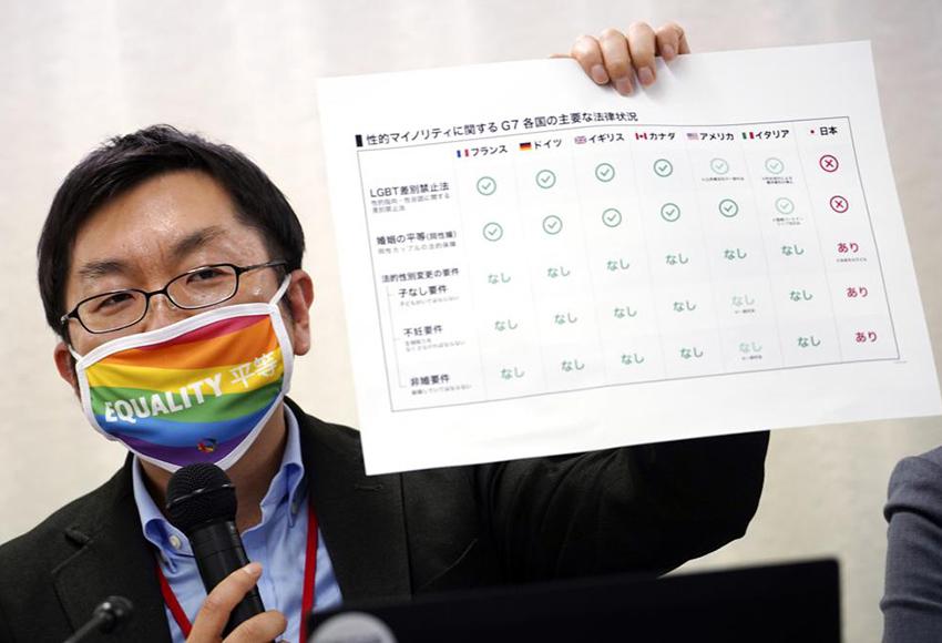 Yuichi Kamiya, Executive Director of the Japan Alliance for LGBT Legislation — Photo by Eugene Hoshiko / AP