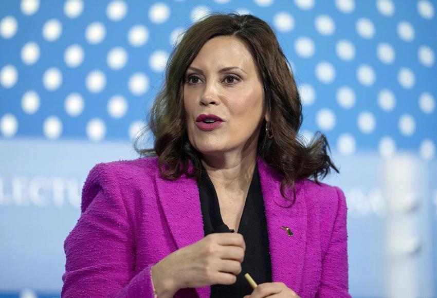 Michigan Gov. Gretchen Whitmer at the SelectUSA Investment Summit — Photo by Alex Brandon / AP