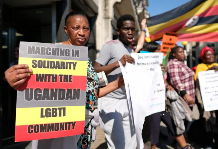 Marching in solidarity with Uganda's LGBTI community — Photo courtesy of Alisdare Hickson via Flickr