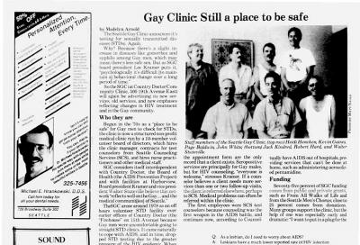 The Seattle Gay Clinic: How it began, and its underappreciated legacy 